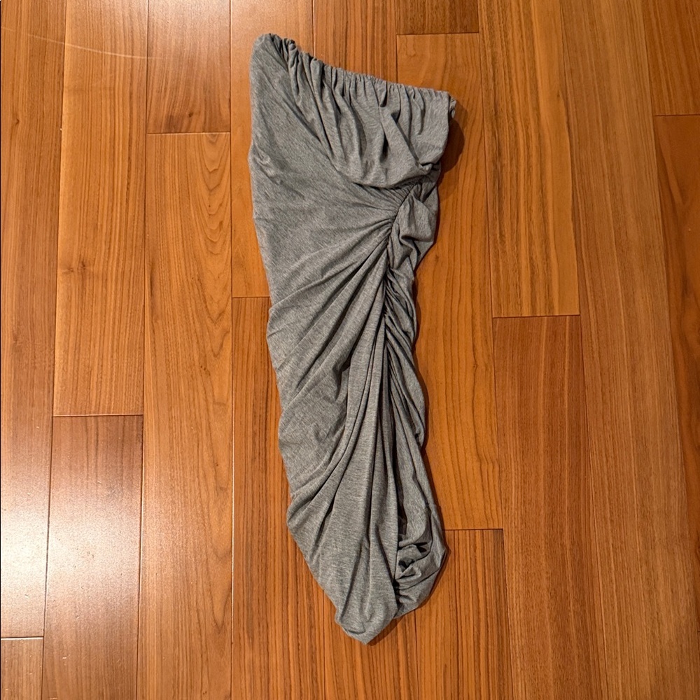 The Attico Asymmetrical Gray Skirt